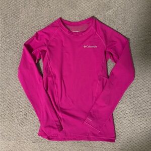 Girls Columbia Fuchsia Long Sleeve Top